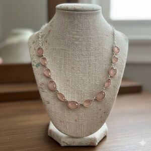 Belk Pink Teardrop Necklace